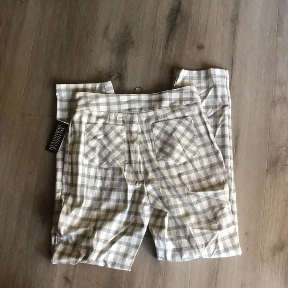 Danielle Bernstein plaid pants high rise NWT - Picture 6 of 6